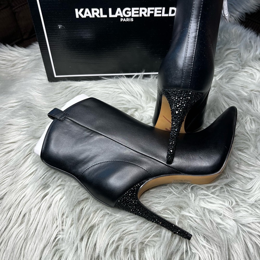 Black Karl Lagerfeld Bootie